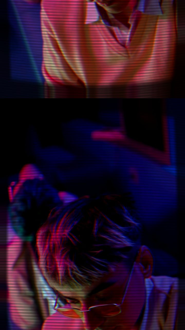 The CRT TV look glitch look applied in Glitchest