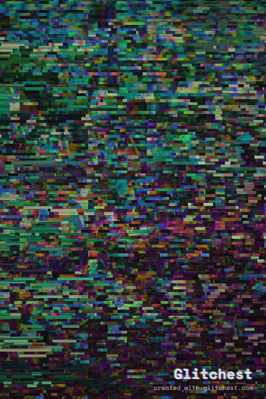 The Cyber Glitch glitch look applied to a photo in Glitchest