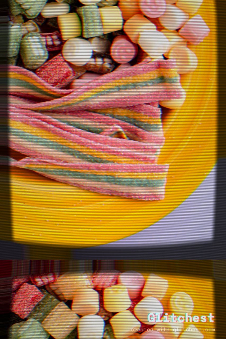 CRT TV glitch effect applied to a photo in Glitchest