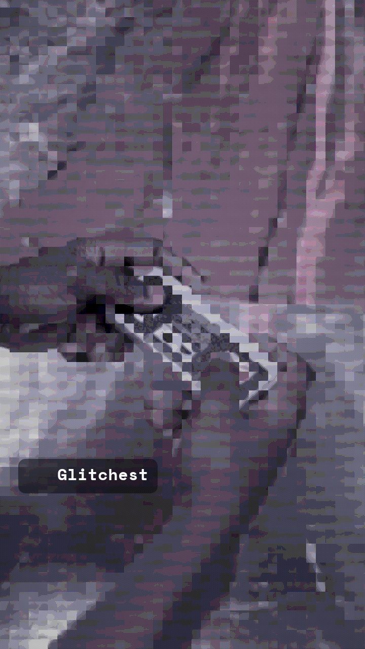 The Retro Handheld glitch look applied in Glitchest