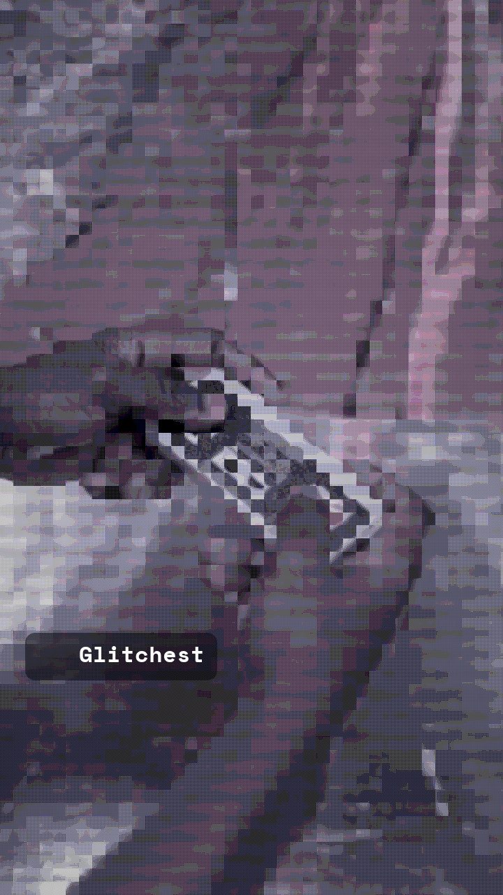 The Retro Handheld glitch look applied in Glitchest