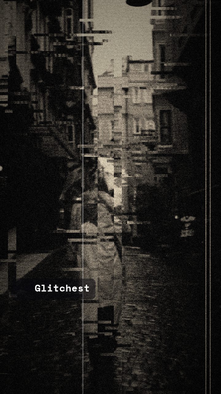 The Silent Film 1925 glitch look applied in Glitchest