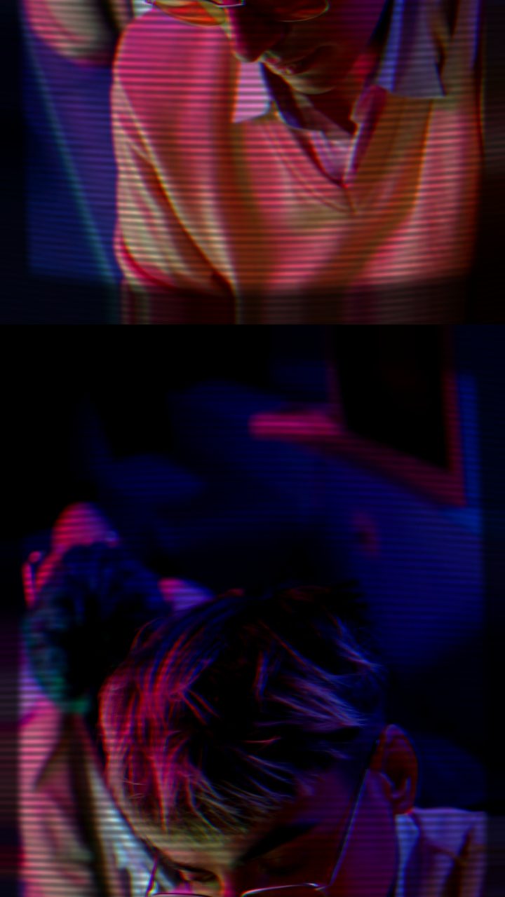 The CRT TV look glitch look applied in Glitchest